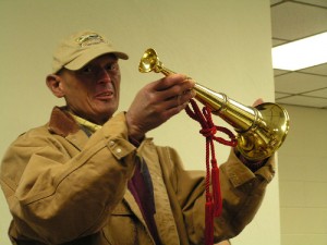 Retirement Dinner: The bugle bought for Billy by firefighters